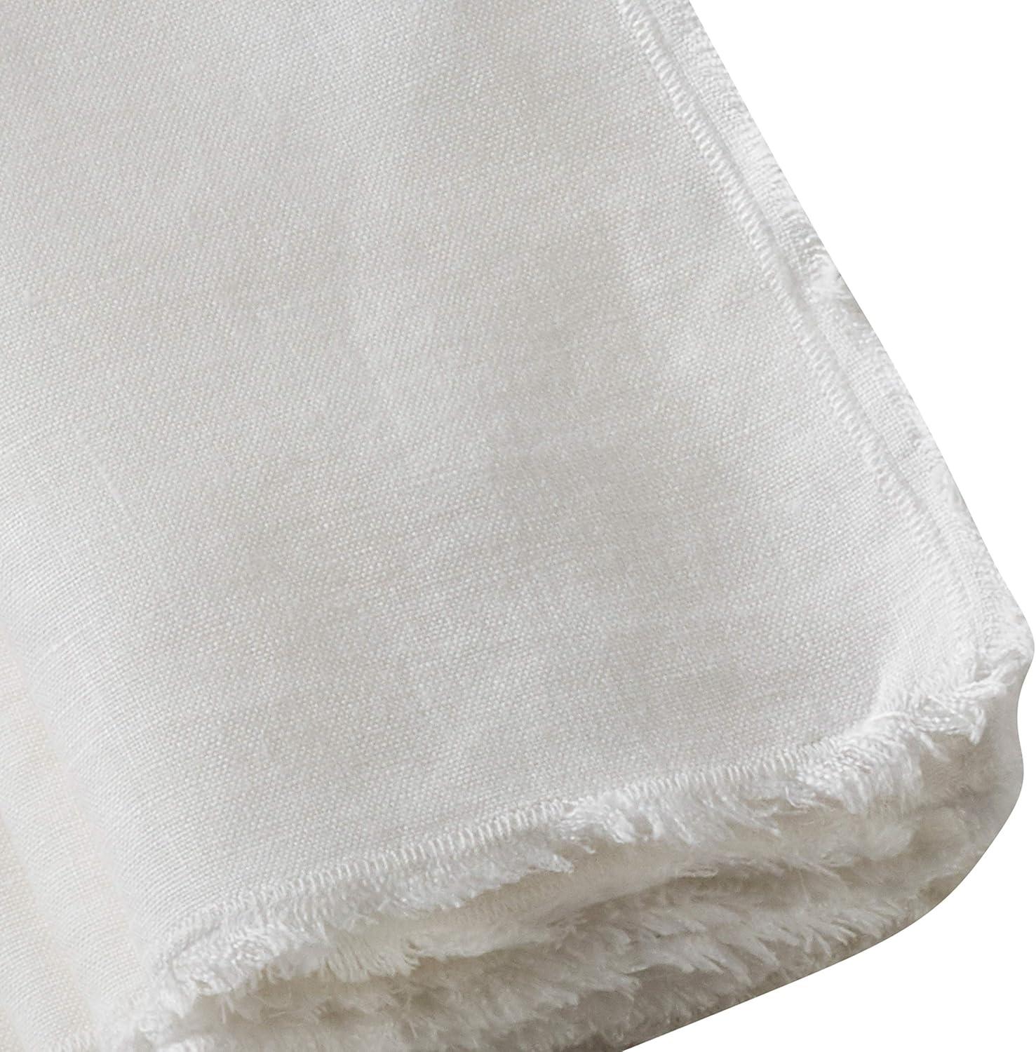 Saro Lifestyle Fringed Design Stone Washed Napkins