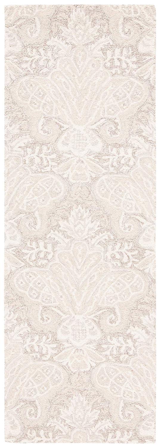 Micro-Loop MLP539 Hand Tufted Indoor Runner Rug - Beige - 2'3"x11' - Safavieh