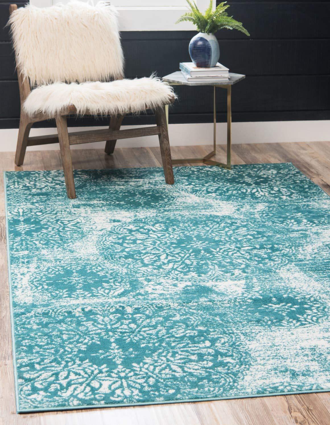 Unique Loom 8' 0 x 10' 0 Sofia Grand Turquoise Area Rug
