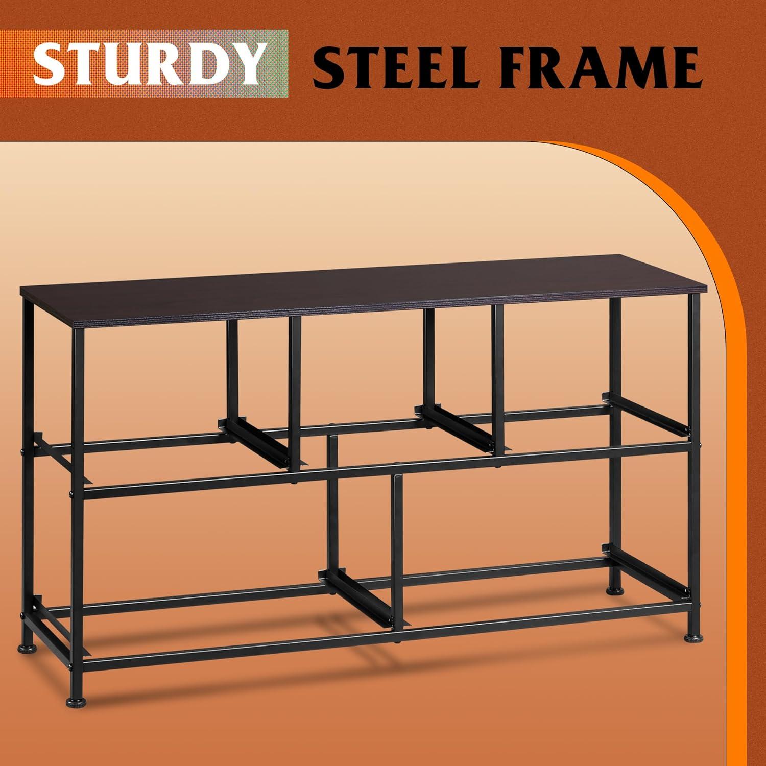 WLIVE Dresser for Bedroom with 5 Drawers, Wide Chest of Drawers, Fabric Dresser, Storage Organizer Unit with Fabric Bins for Closet, Living Room, Hallway, Dark Grey