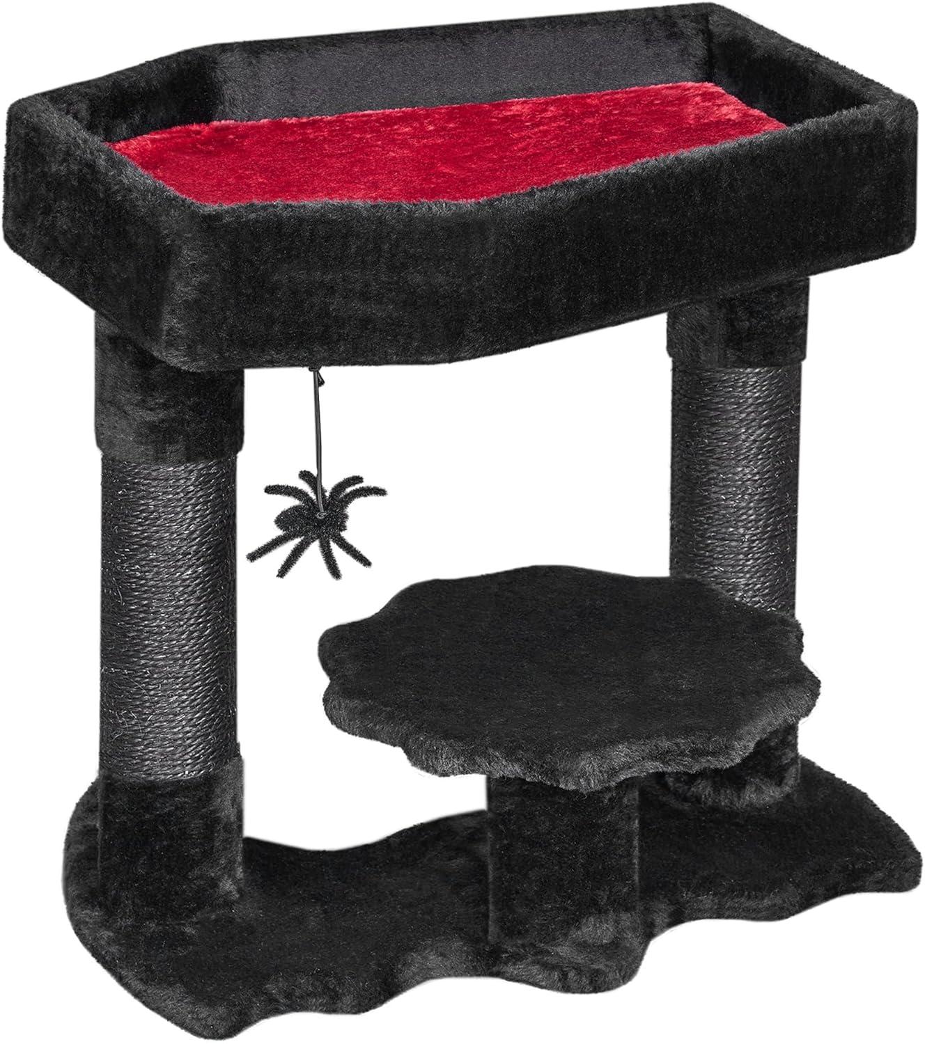 Gothic Cat Tree with Coffin, Gothic Cat Tower with Condo