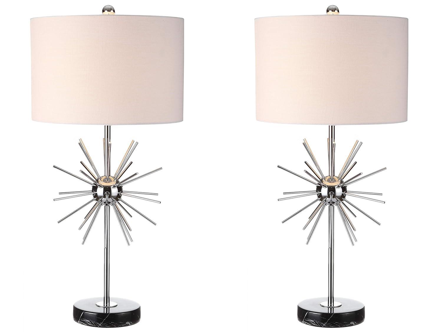 Jonathan Y Aria Metal/Marble Led Table Lamp (Set Of 2)