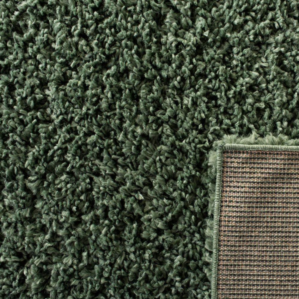 August Shag AUG200 Power Loomed Indoor Runner Rug - Green - 2'x11' - Safavieh