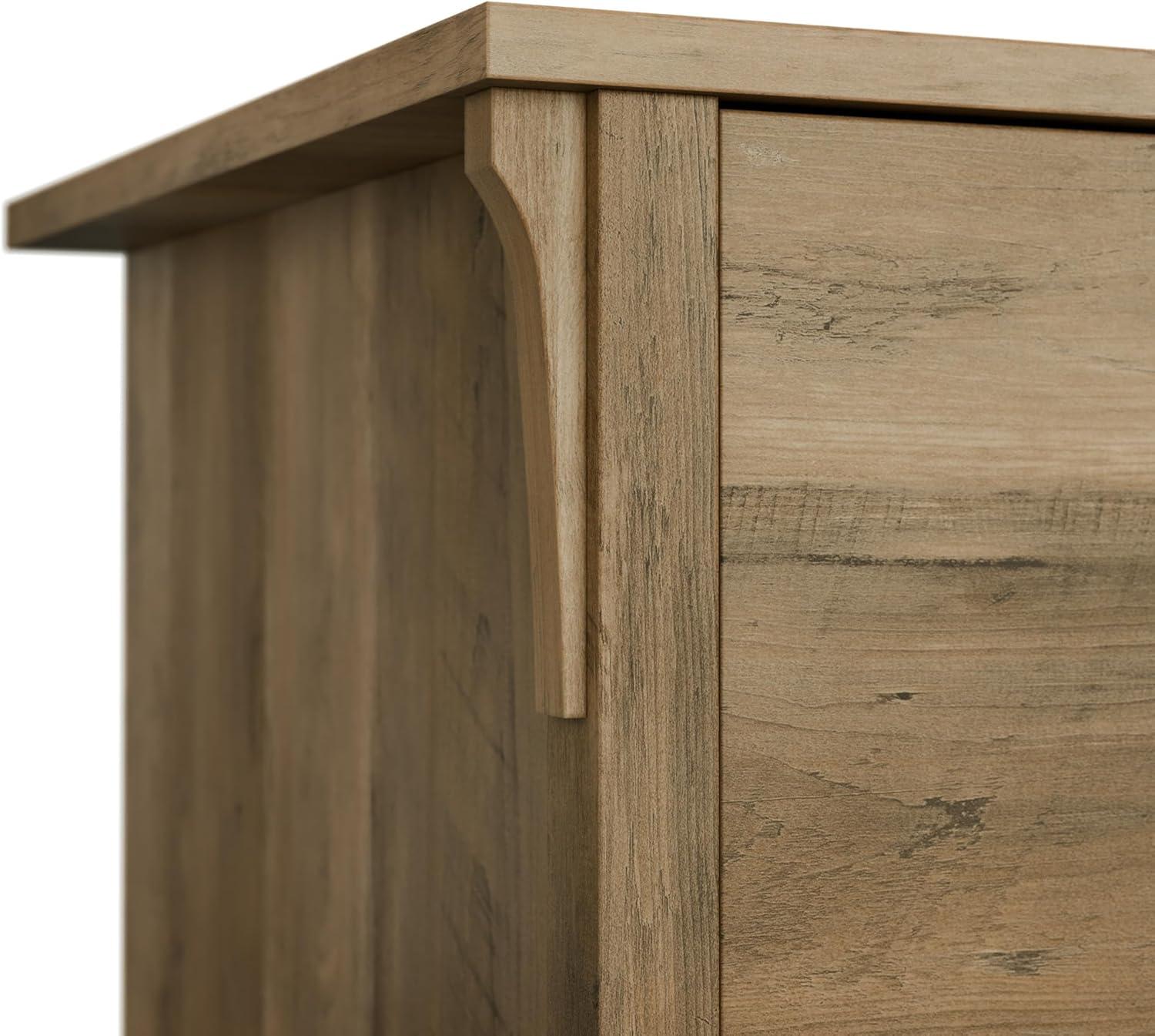 Bush Furniture Salinas 2 Drawer File Cabinet in Reclaimed Pine