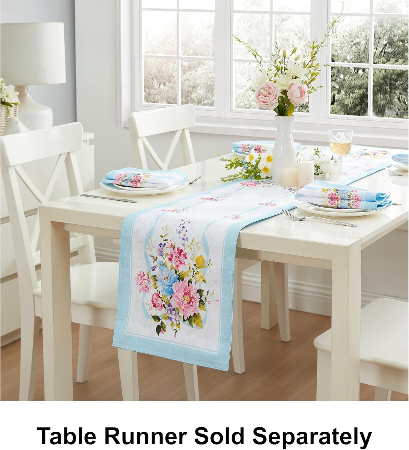 Rose Cottage Engineered Tablecloth - Multicolor - 60x120 - Elrene Home Fashions