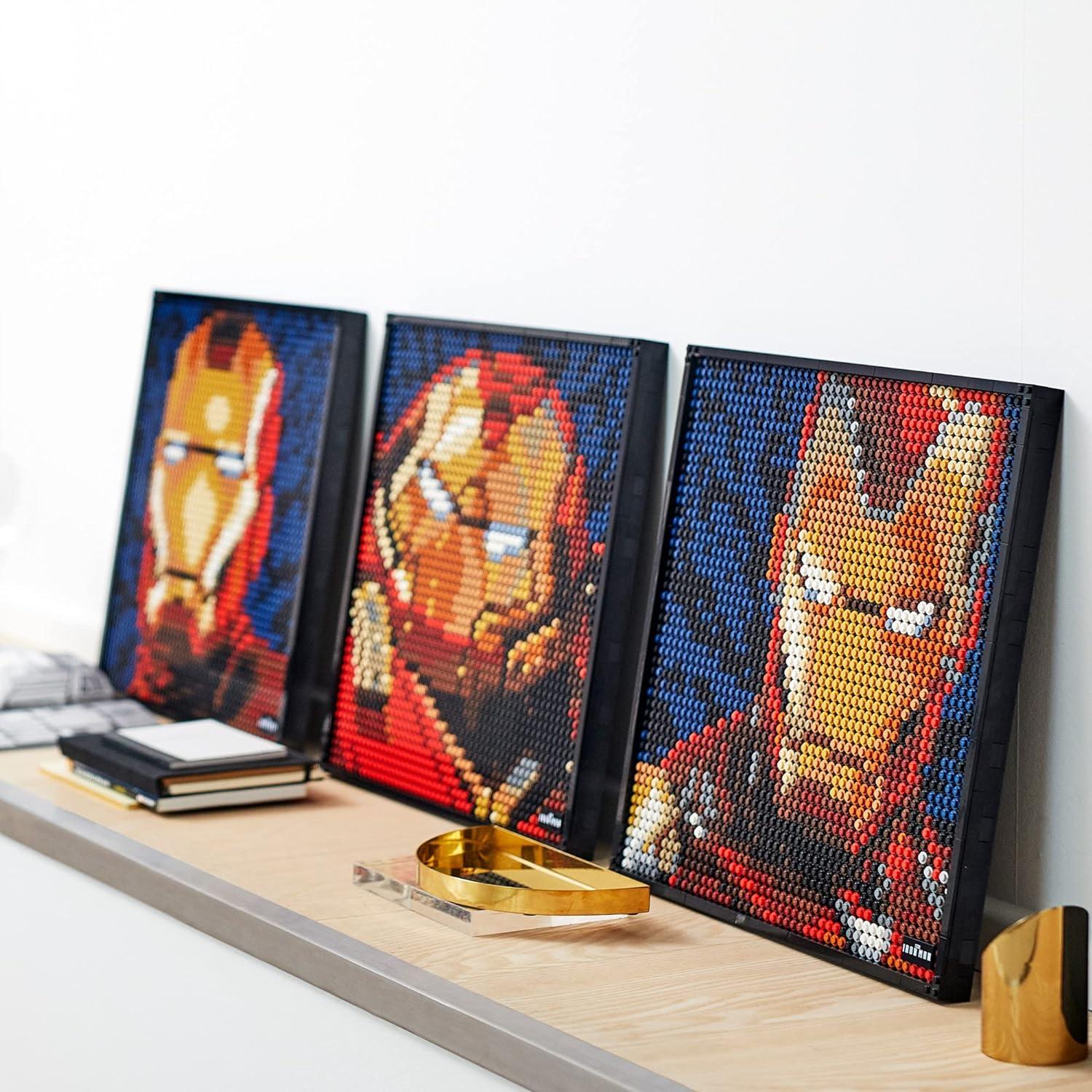 LEGO Art Marvel Studios Iron Man 31199 Building Kit for Adults; A Creative Wall Art Set Featuring Iron Man That Makes an Awesome Gift (3,167 Pieces)