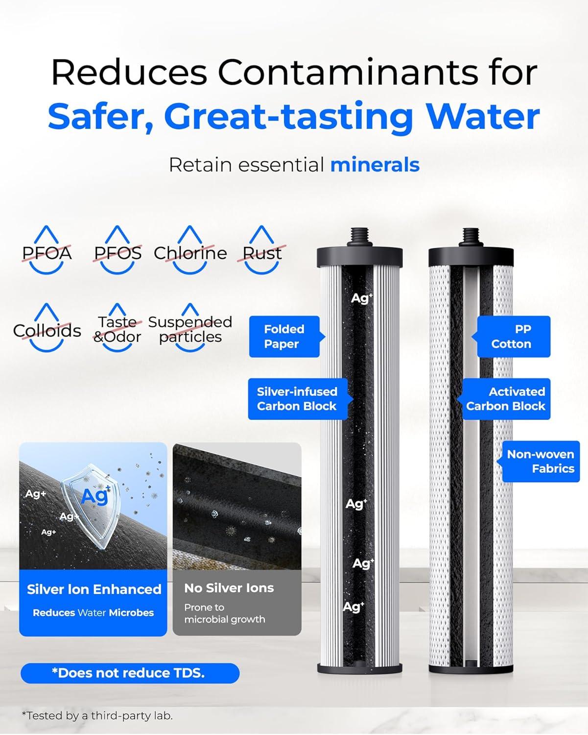 Stainless Steel Countertop Filter System, Faucet Water Filter