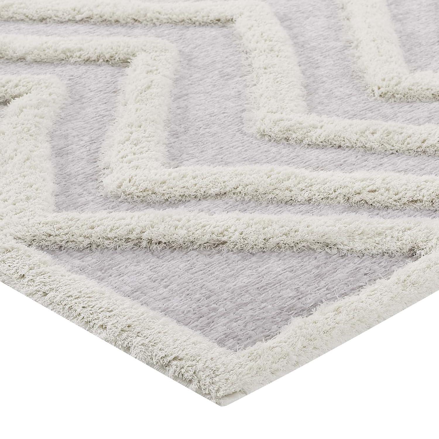 Modway Modway Pathway Abstract Chevron Shag Area Rug