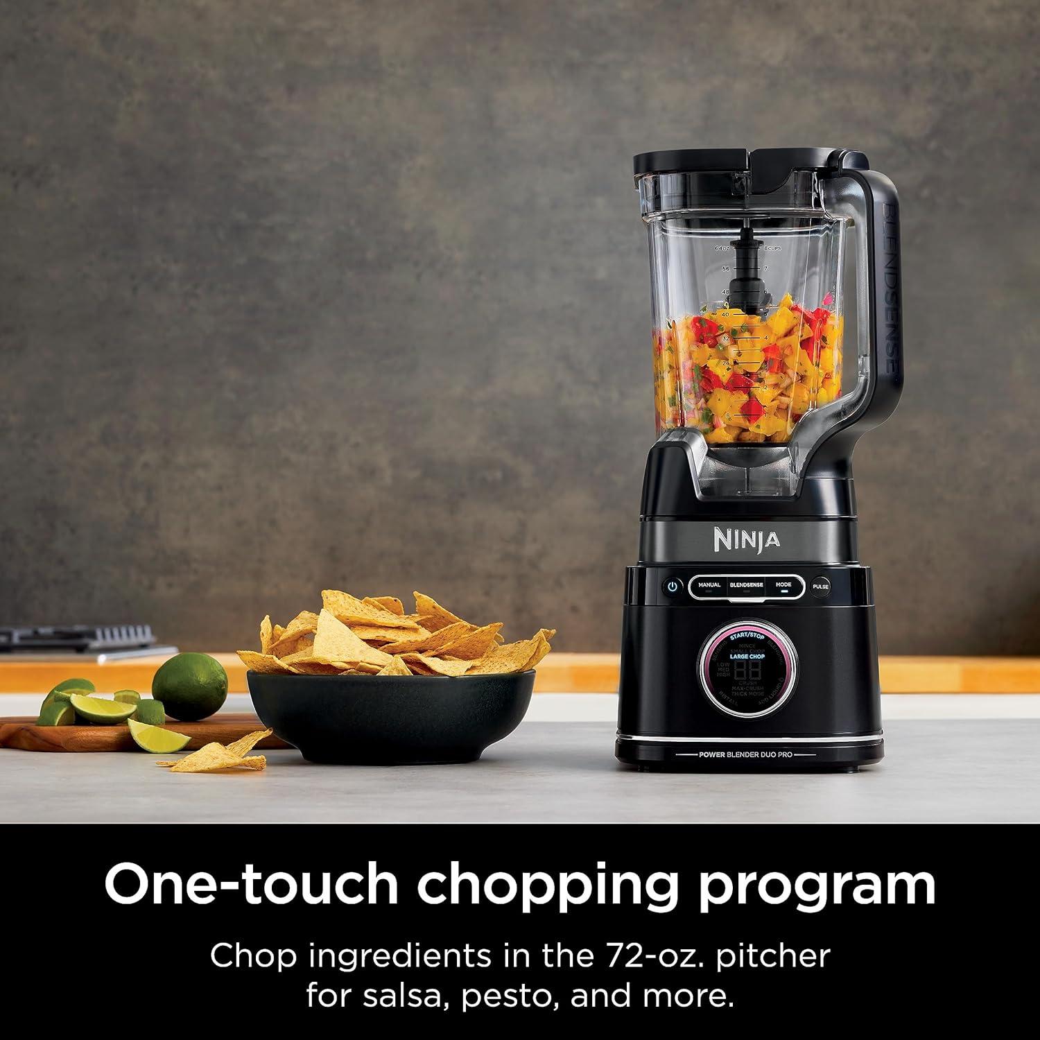 Ninja Ninja® Detect Power Blender Pro & Personal Single-Serve, BlendSense Technology, For-Smoothies, Food and More, Compact Design, 1800 P-Watts, with 72 oz. Pitcher and (2) 24 oz. Cups