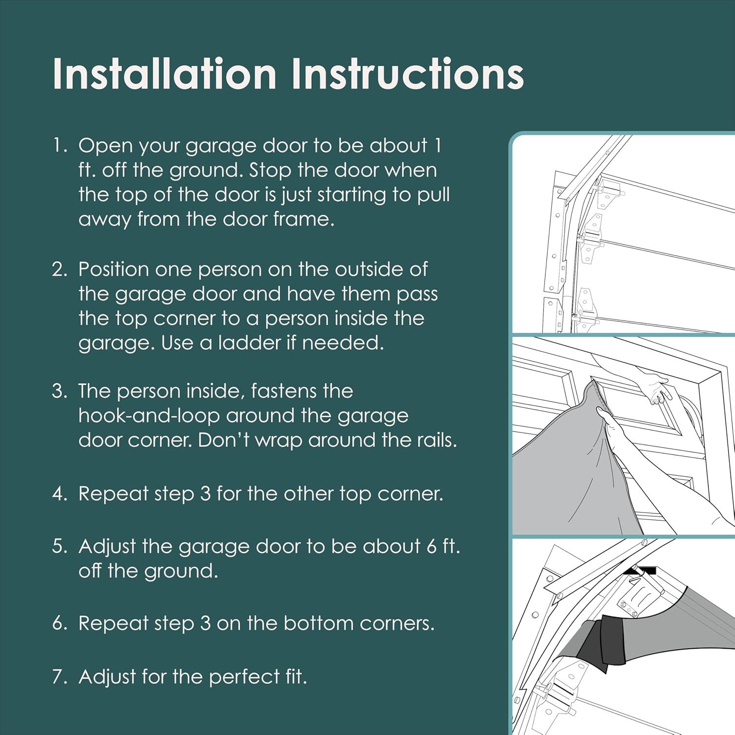 Garage Door Banner Cover 7 x 16 ft, Merry Christmas Santa Claus Carring Gifts Christmas Garage Door Decorations Holiday Christmas Backdrop Decor for Winter New Year Xmas Party