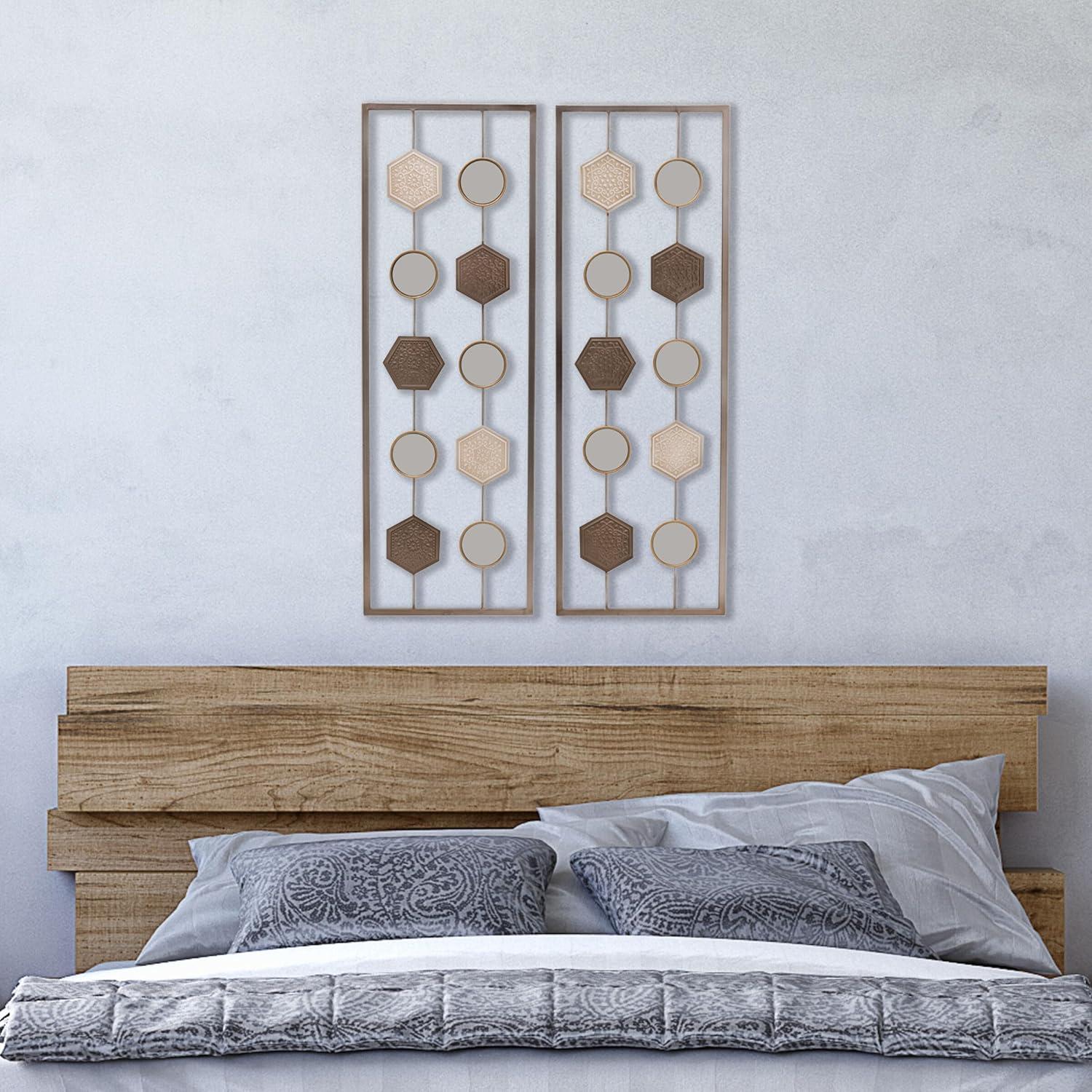 Glam Abstract Wall Decor on Metal