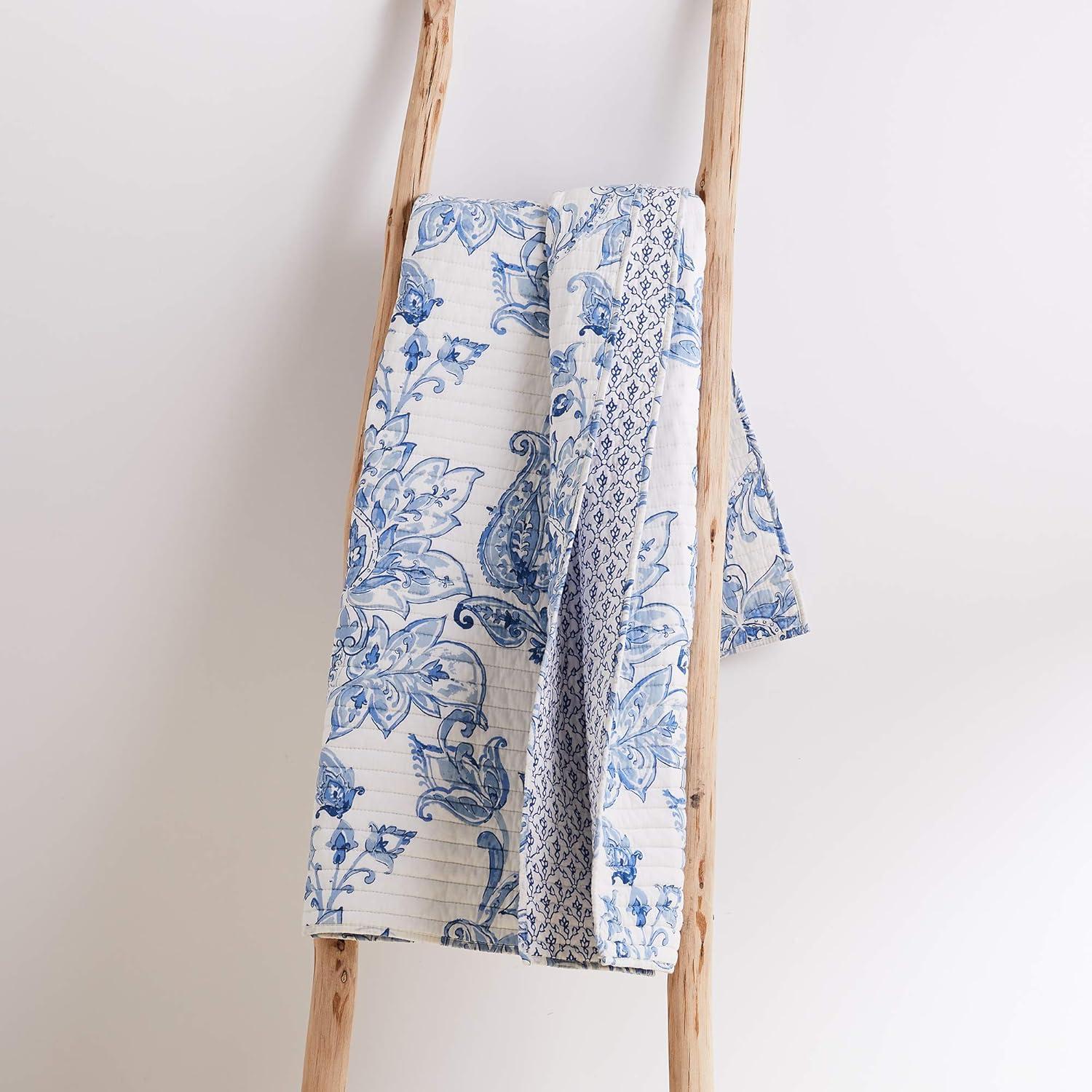 Bennett Floral Quilted Throw - Villa Lugano by Levtex Home