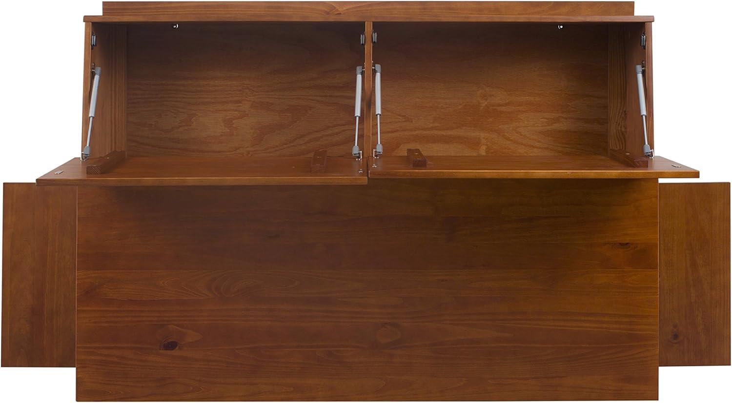 Memomad Cama Bali - Plataforma de Almacenamiento King Marco de Cama de Madera Resistente con Cajones y Más - Madera de Pino Macizo - sin Ruido - No Necesita Somier - Listones de Madera Incluidos (Cama Tamaño King, Madera Marrón Roble)