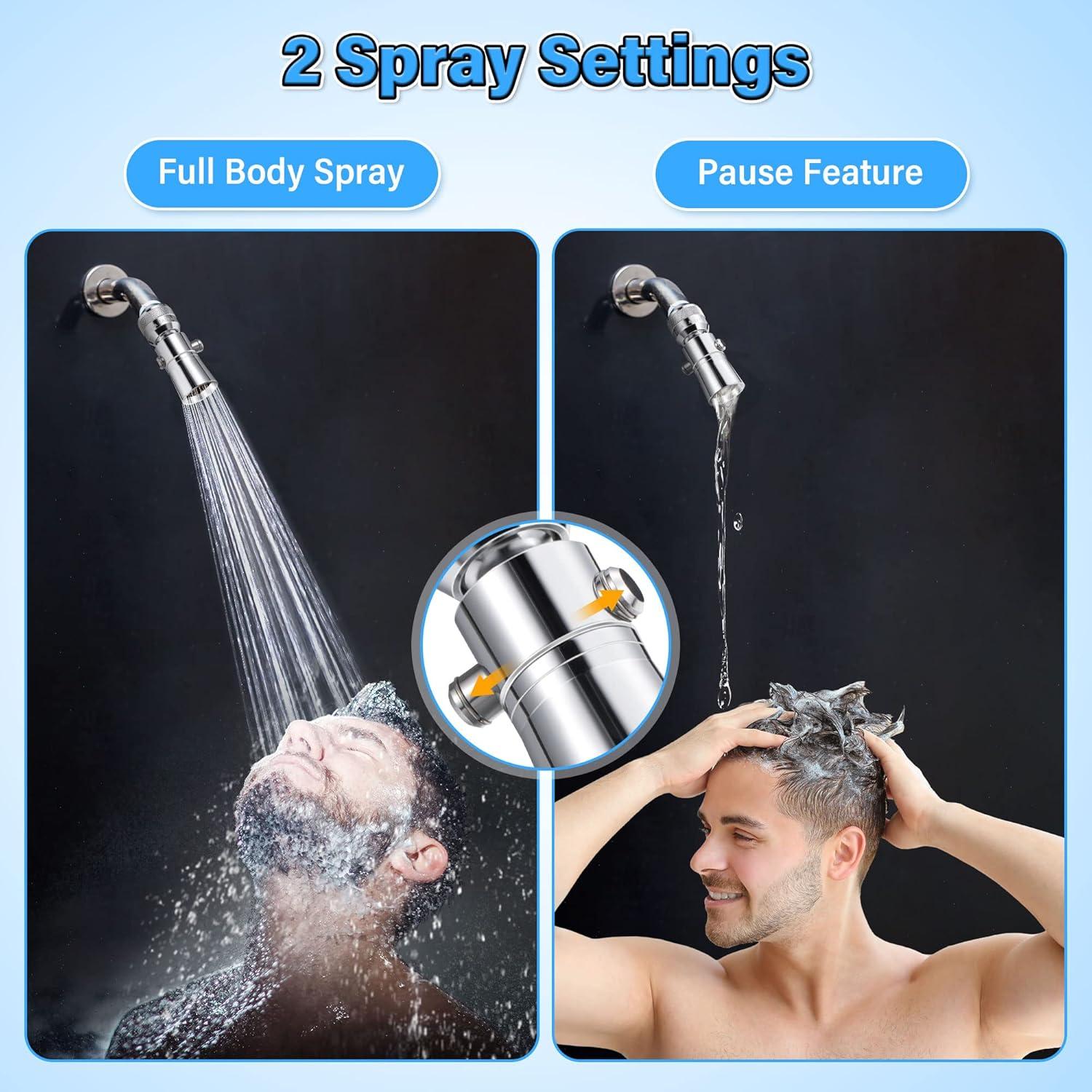 Universal Showering Components Two-Setting 2.5 GPM Shower Head