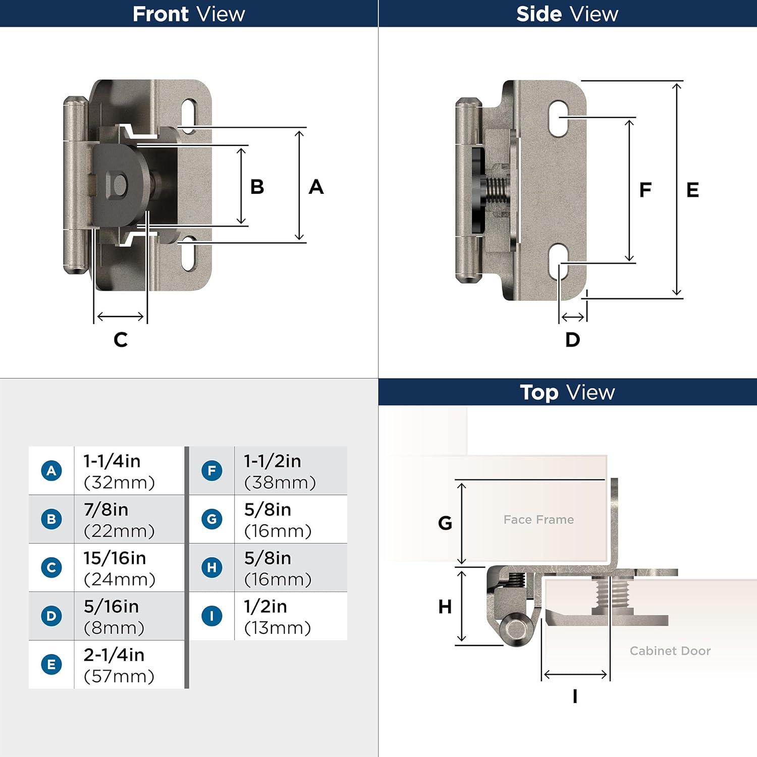 2" Traditional Hinge