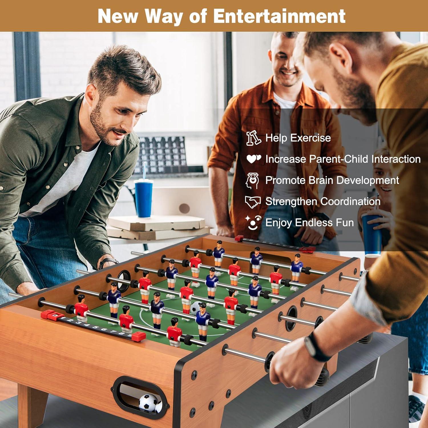 Costway 27'' Foosball Table Competition Game Room Soccer football Sports Indoor w/ Legs