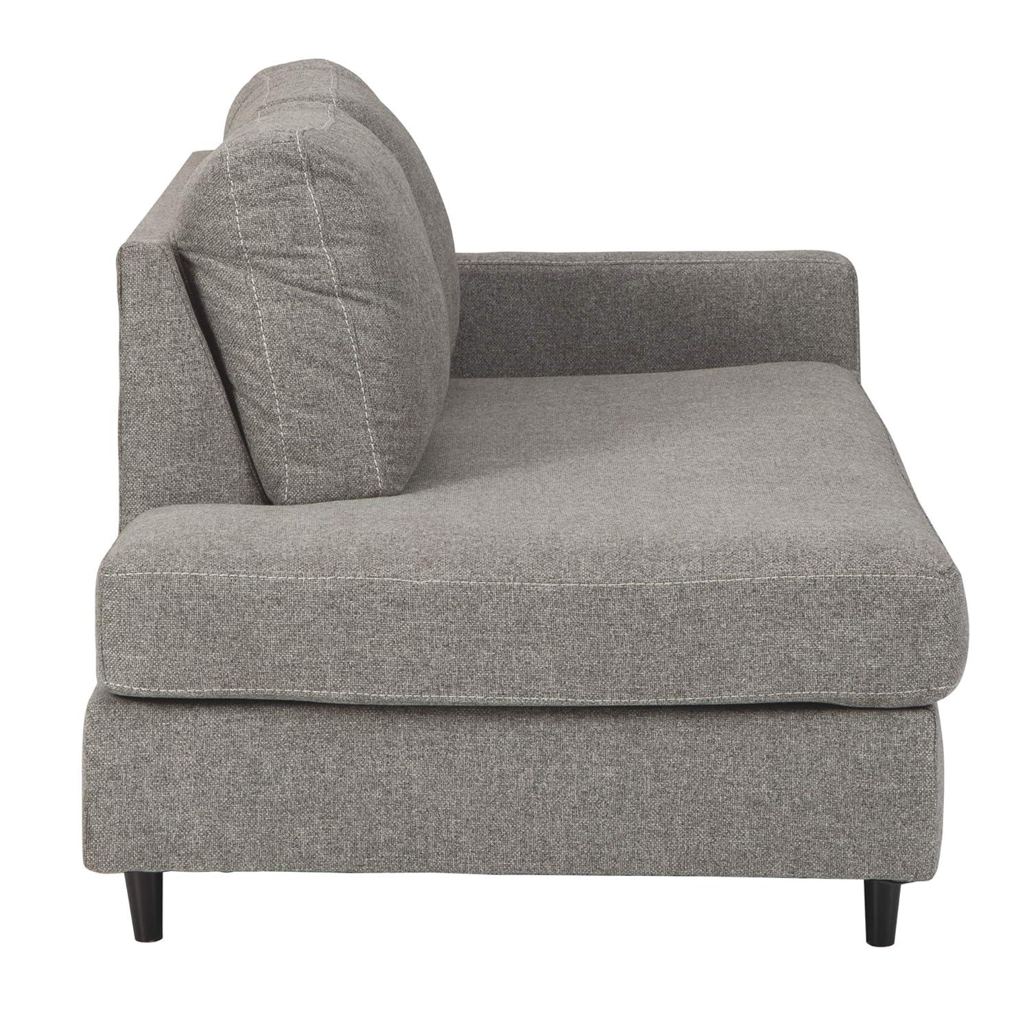 Signature Design by Ashley Lyman Right Arm Corner Chaise in Graphite