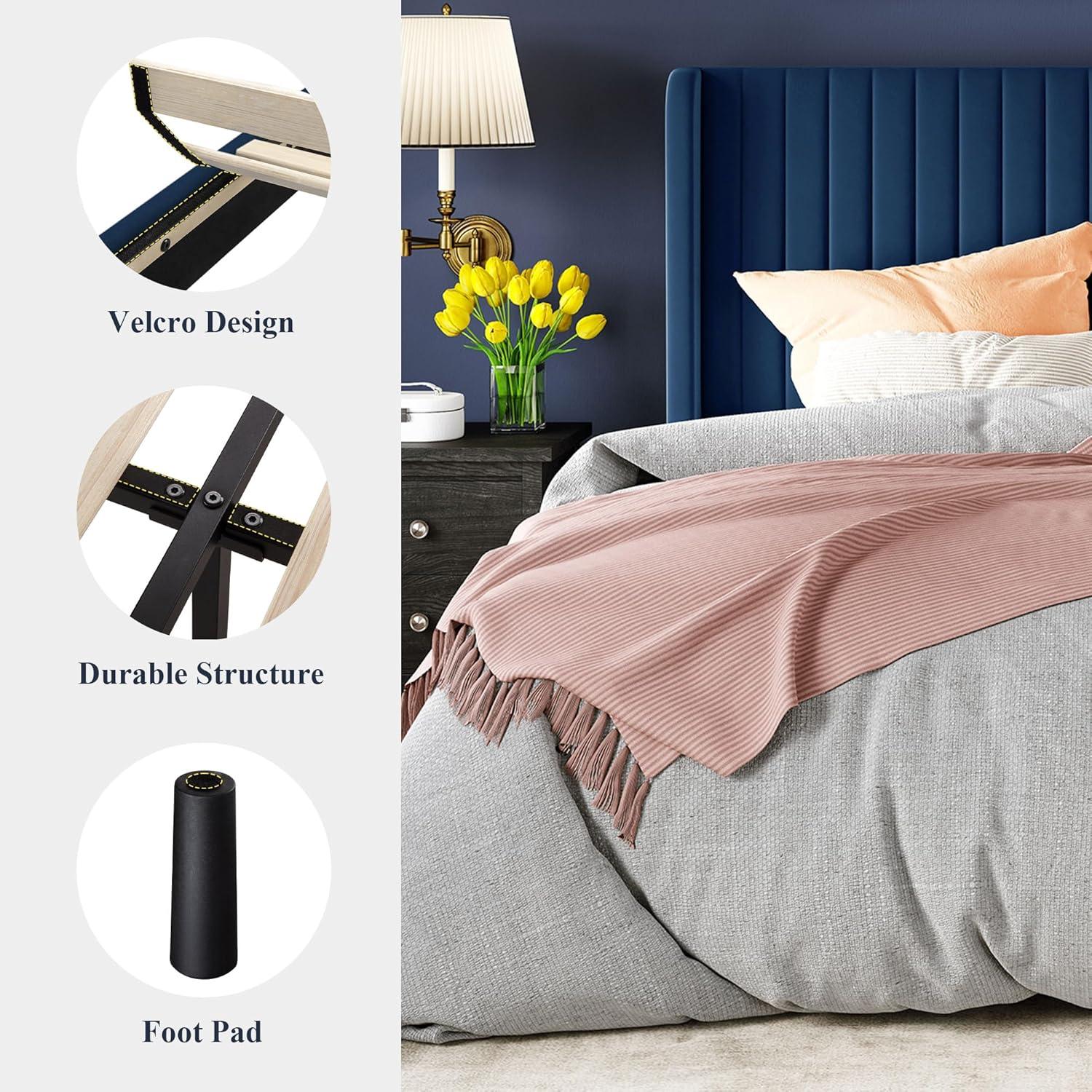 Candler Upholstered Platform Bed with Wingback