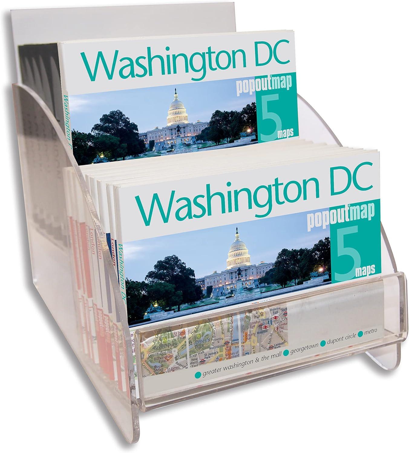 Compact Washington DC PopOut Map with Detailed Coverage
