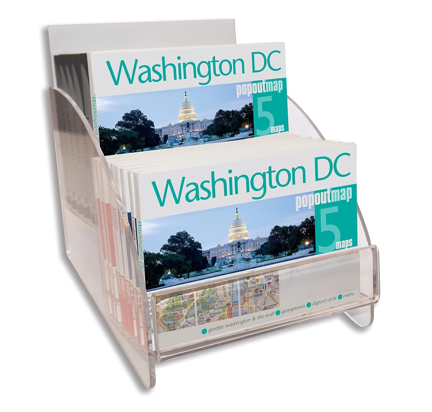 Compact Washington DC PopOut Map with Detailed Coverage
