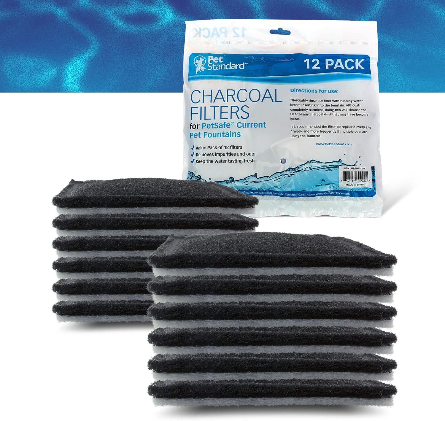 Pet Standard Current Pet Water Fountain Filters, Pack of 12