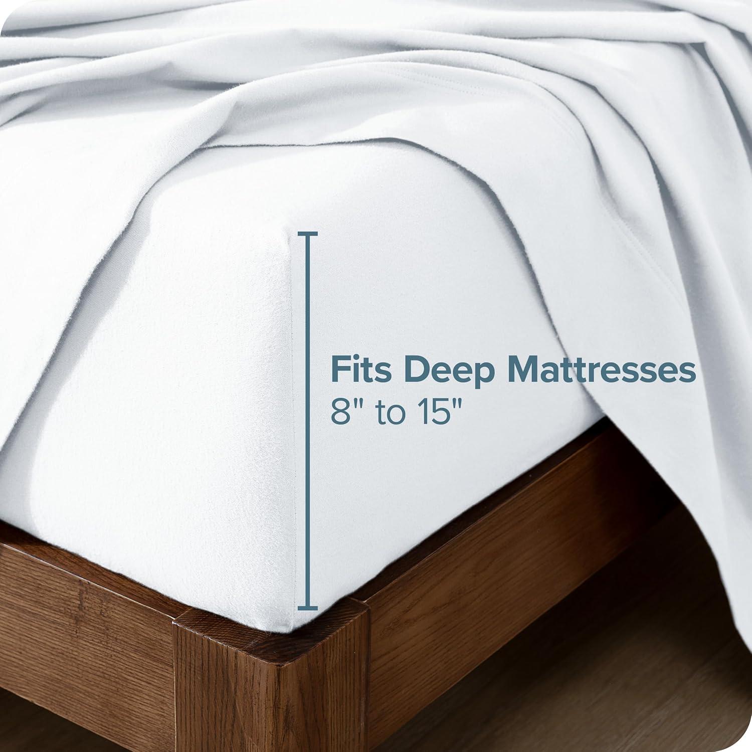 Bare Home Flannel Machine Woven Sheet Set