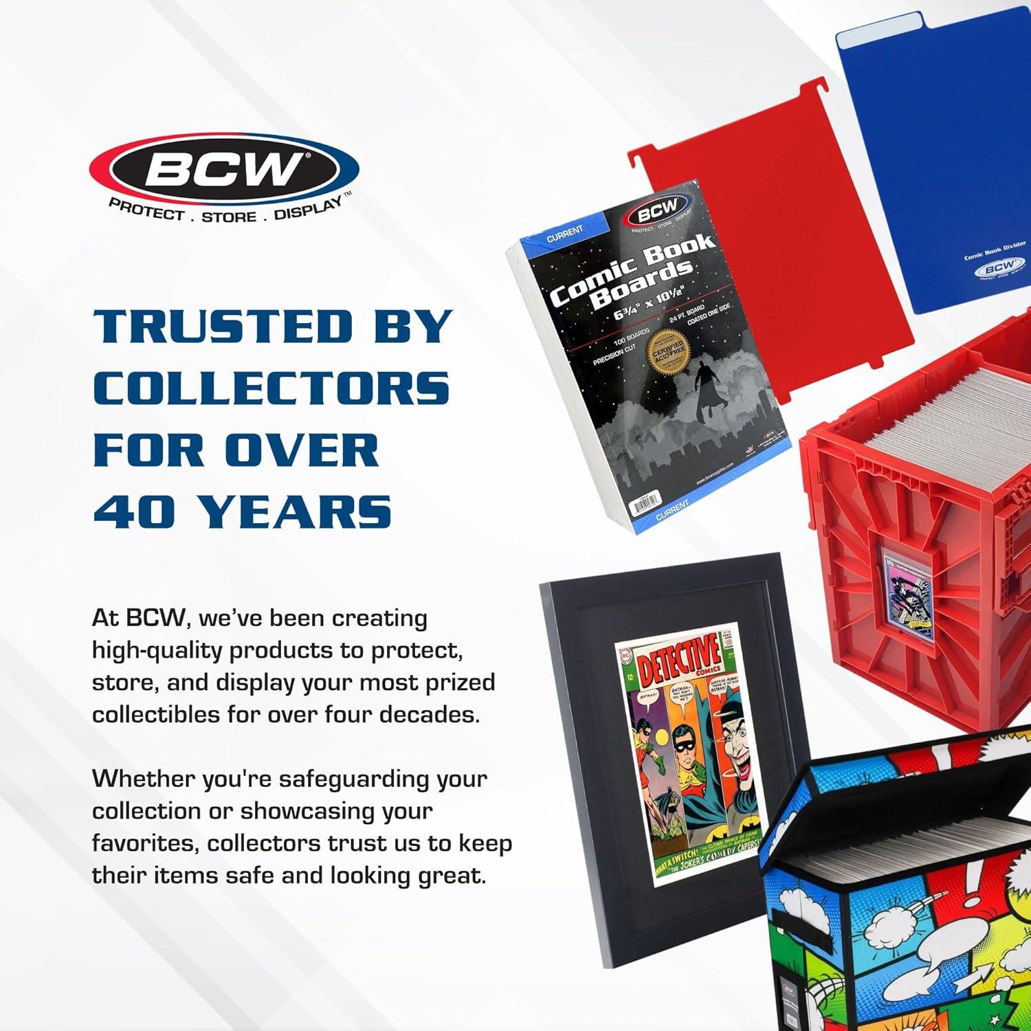BCW Magazine Premade Resealable Bags and Boards | Standard Size 8 ¾" x 11⅛" | Pre-Loaded Boards in Magazine Sleeve Protectors | Ideal for Packaging and Protecting Magazines (25, Resealable)