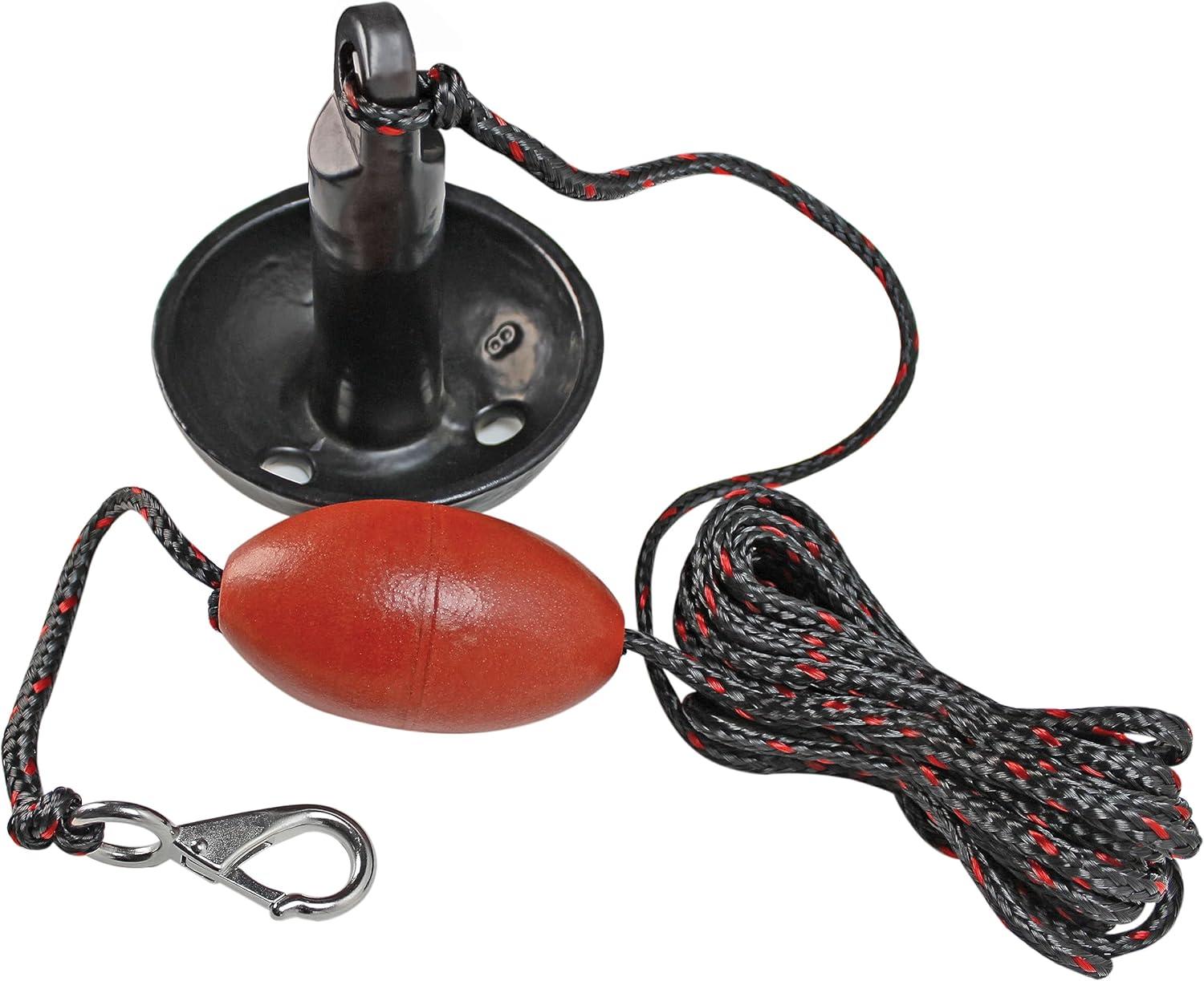 8 lbs Black Mushroom Anchor Kit with Rope and Buoy