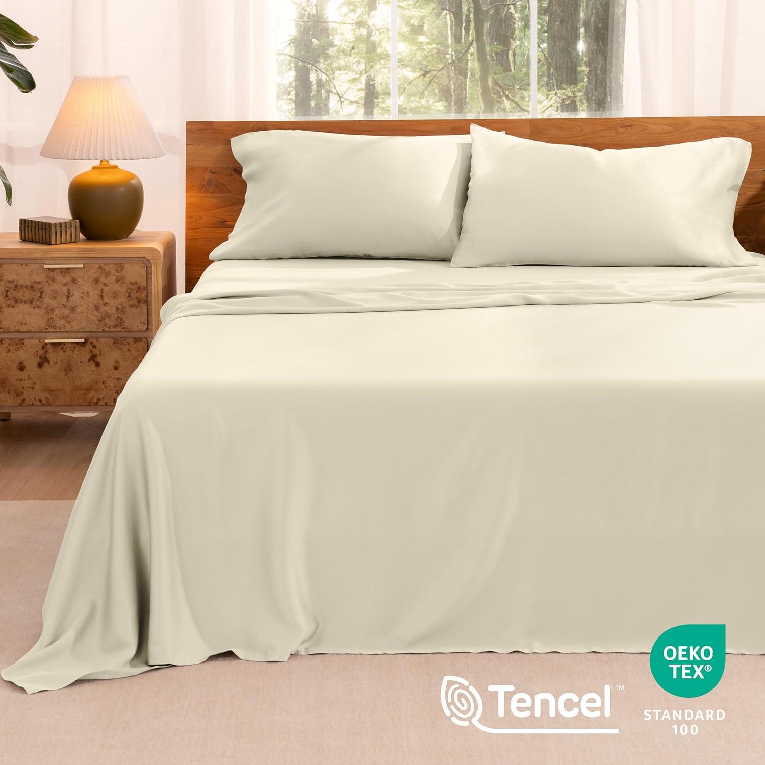 Twin XL Natural TENCEL™ Lyocell Sheet Set by Bare Home