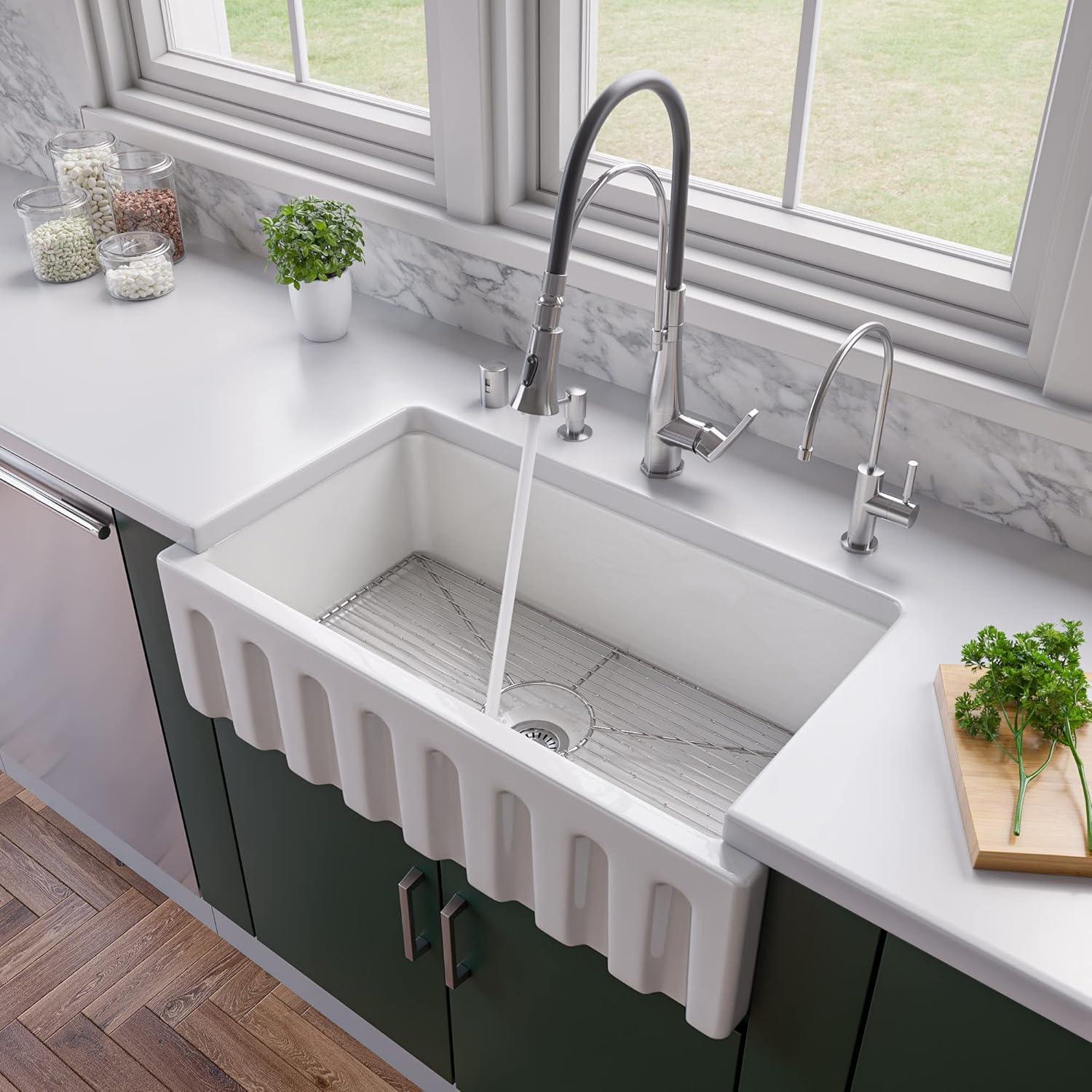 Stainless Steel Kitchen Sink Grid with Center Crossbar