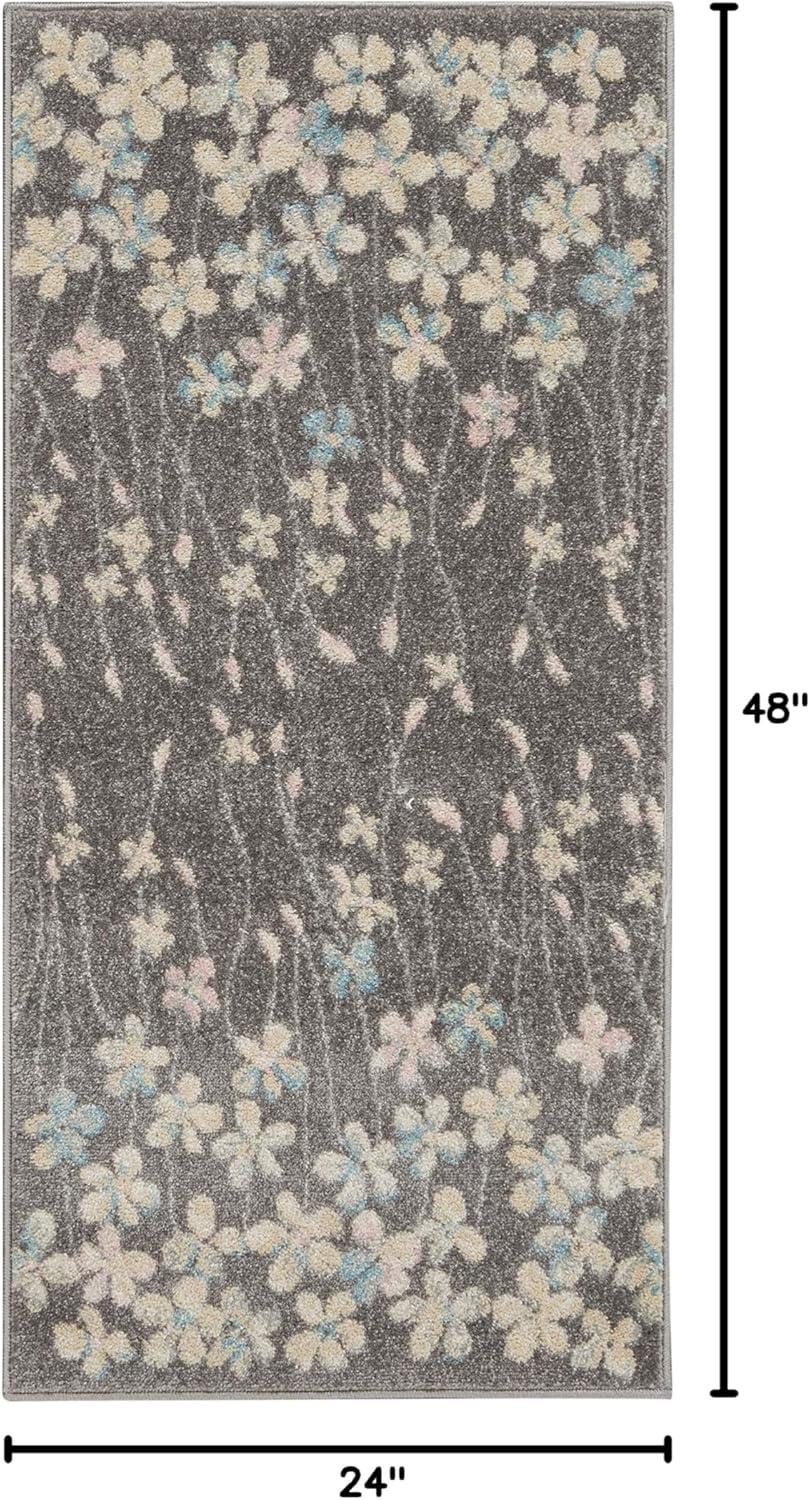 Nourison Tranquil Bohemian Botanical Bloom Area Rug