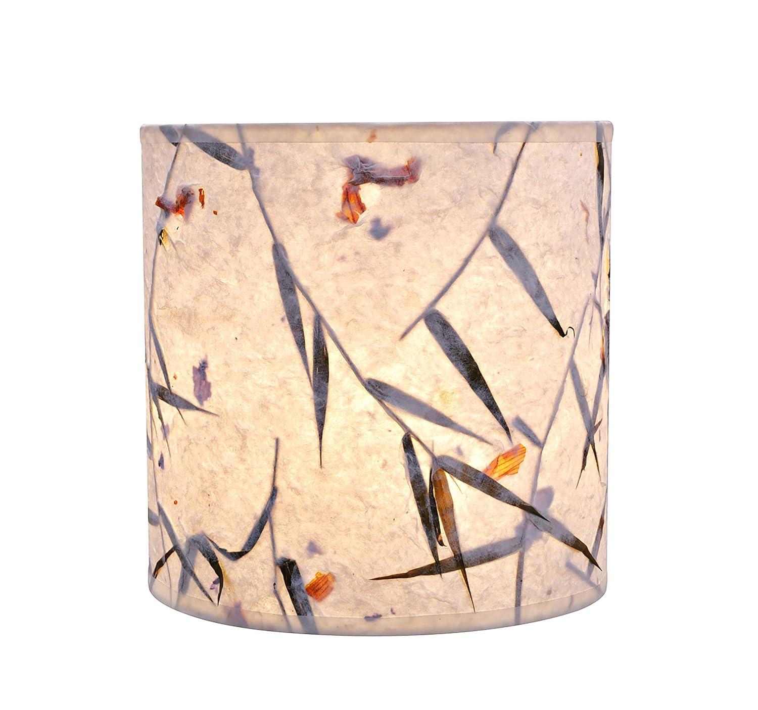 Aspen Creative 31223 Transitional Drum (Cylinder) Shaped Spider Construction Lamp Shade in Off White, 8" wide (8" x 8" x 8")