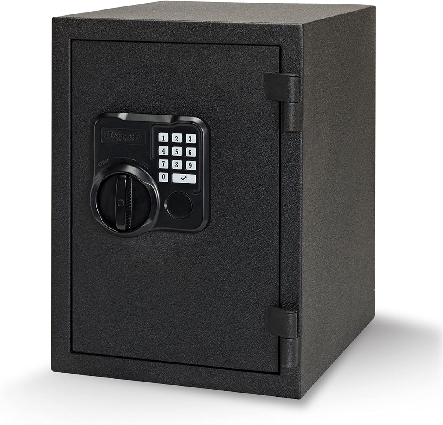 Black Fireproof Digital Keypad Safe with Interior Light