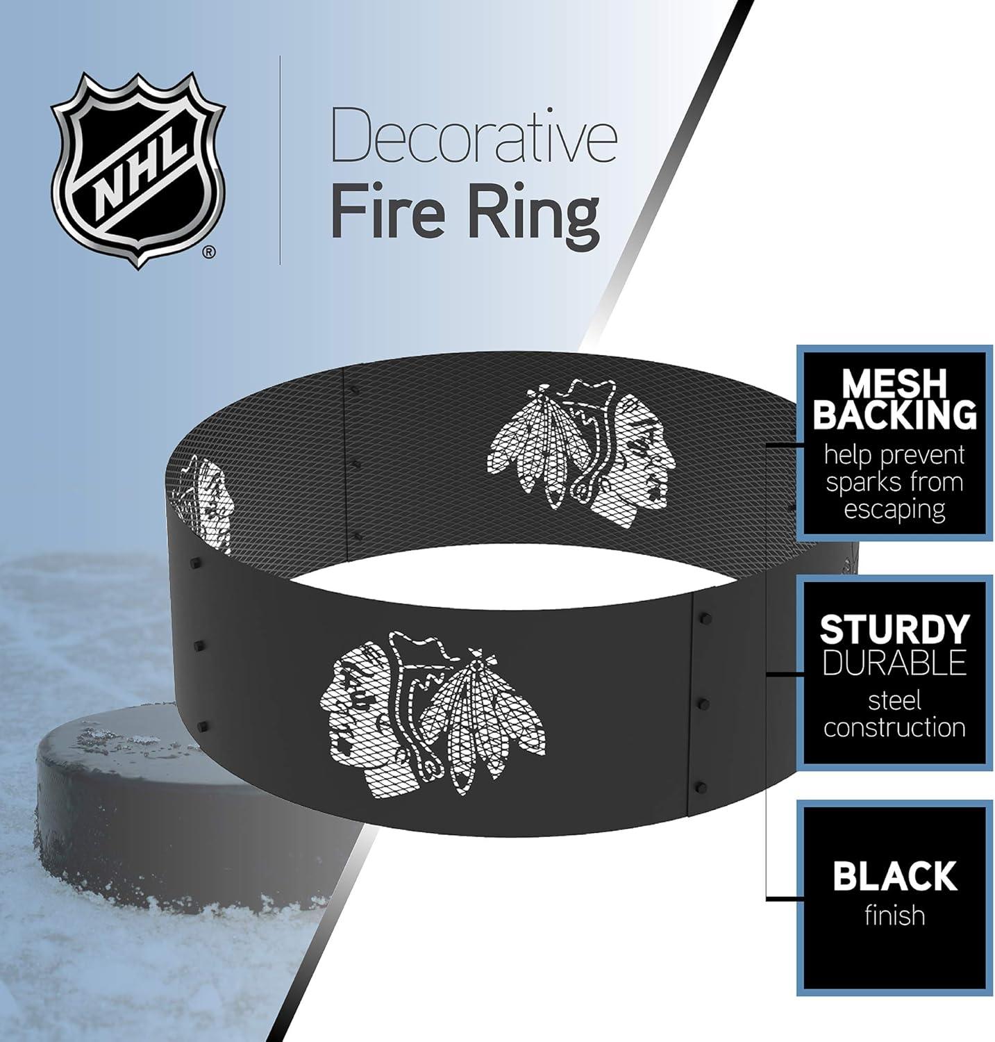 NHL Steel Wood Burning Fire Ring