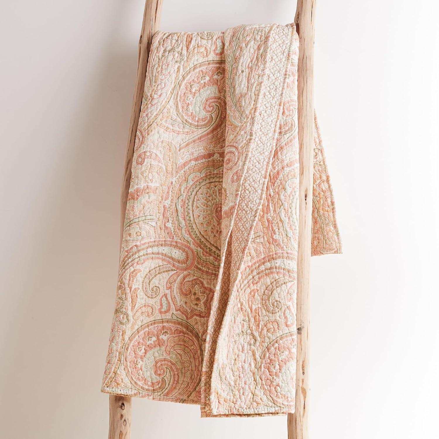 Spruce Blush Quilted Throw - Levtex Home