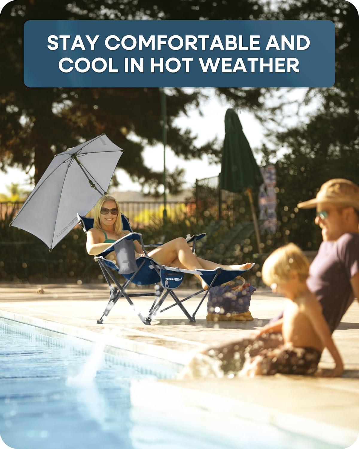 Sport-Brella Portable Recliner Chair - Midnight Blue