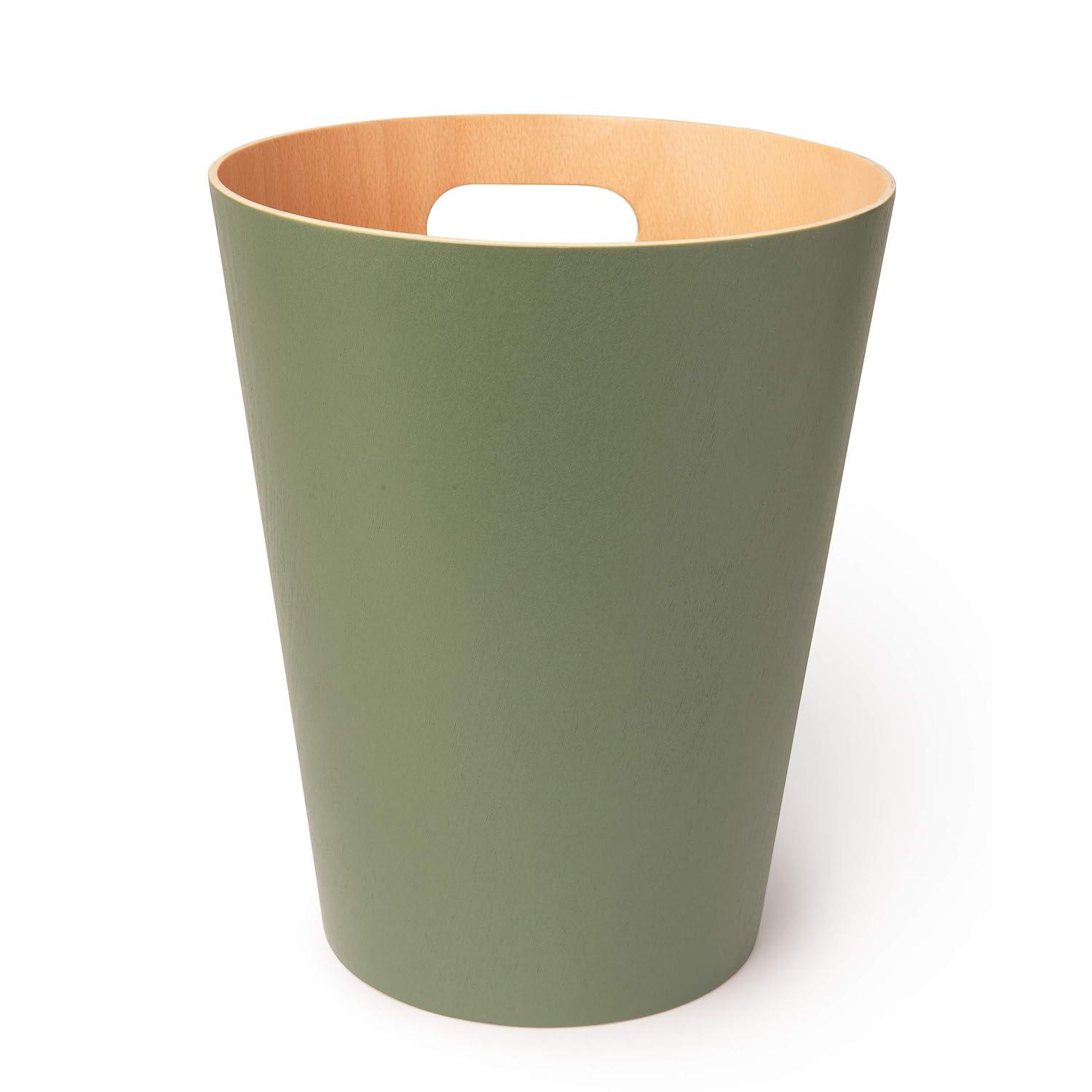 Umbra Woodrow Manufactured Wood Open Waste Basket - 2.25 Gallons