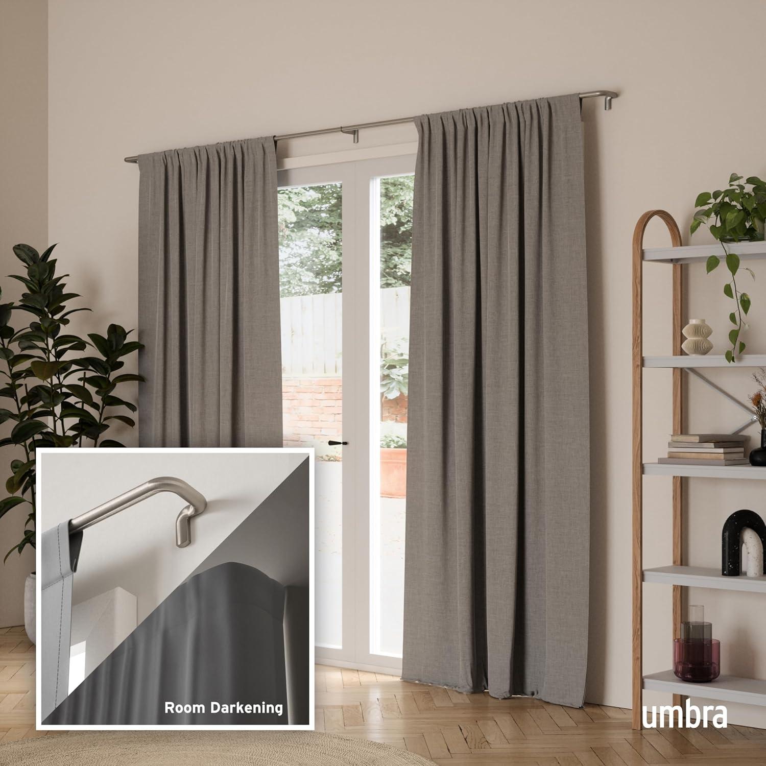 Umbra Stainless Steel Adjustable Single Curtain Rod