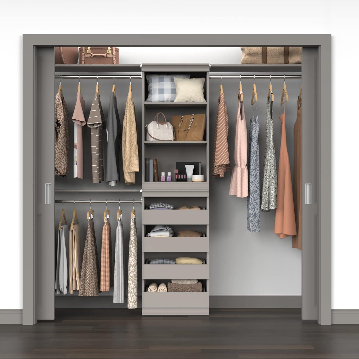 Modular Storage 36.02" W Shelf & Closet Rod