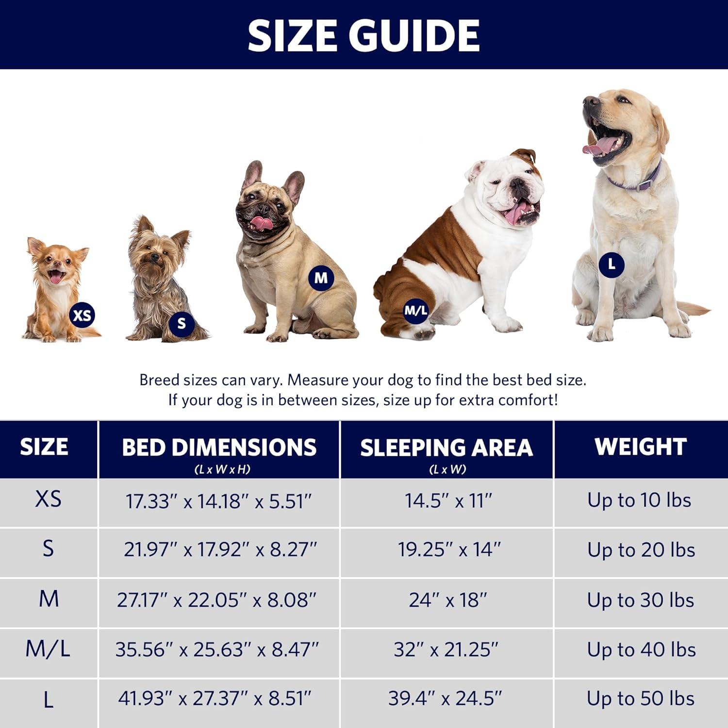 Midwest Homes For Pets Quiet Time Orthopedic Egg-Crate Nesting Pet Bed w/ Polytetrafluoroethylene Fabric Protector