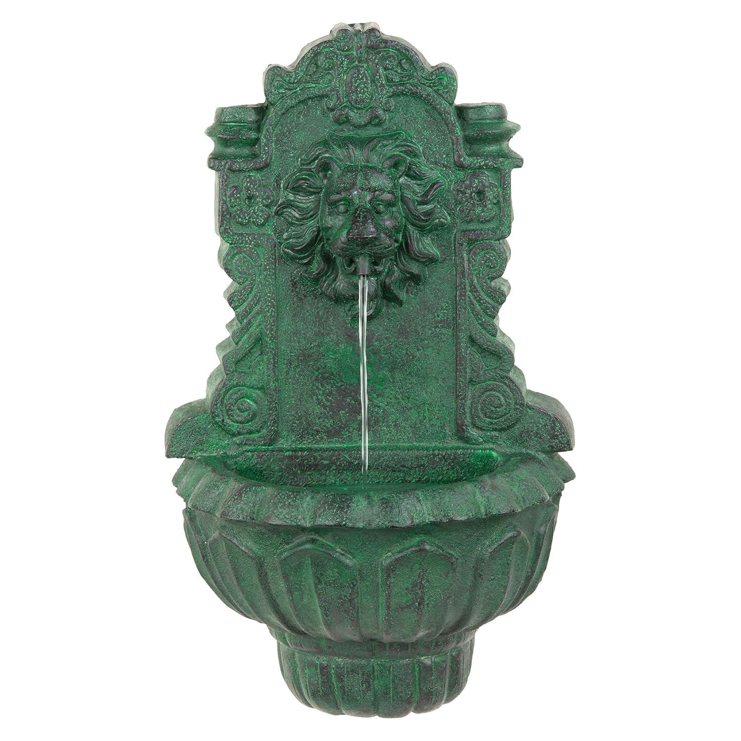 Astoria Grand Saint Remy Lion Corner Fountain with LED Lights