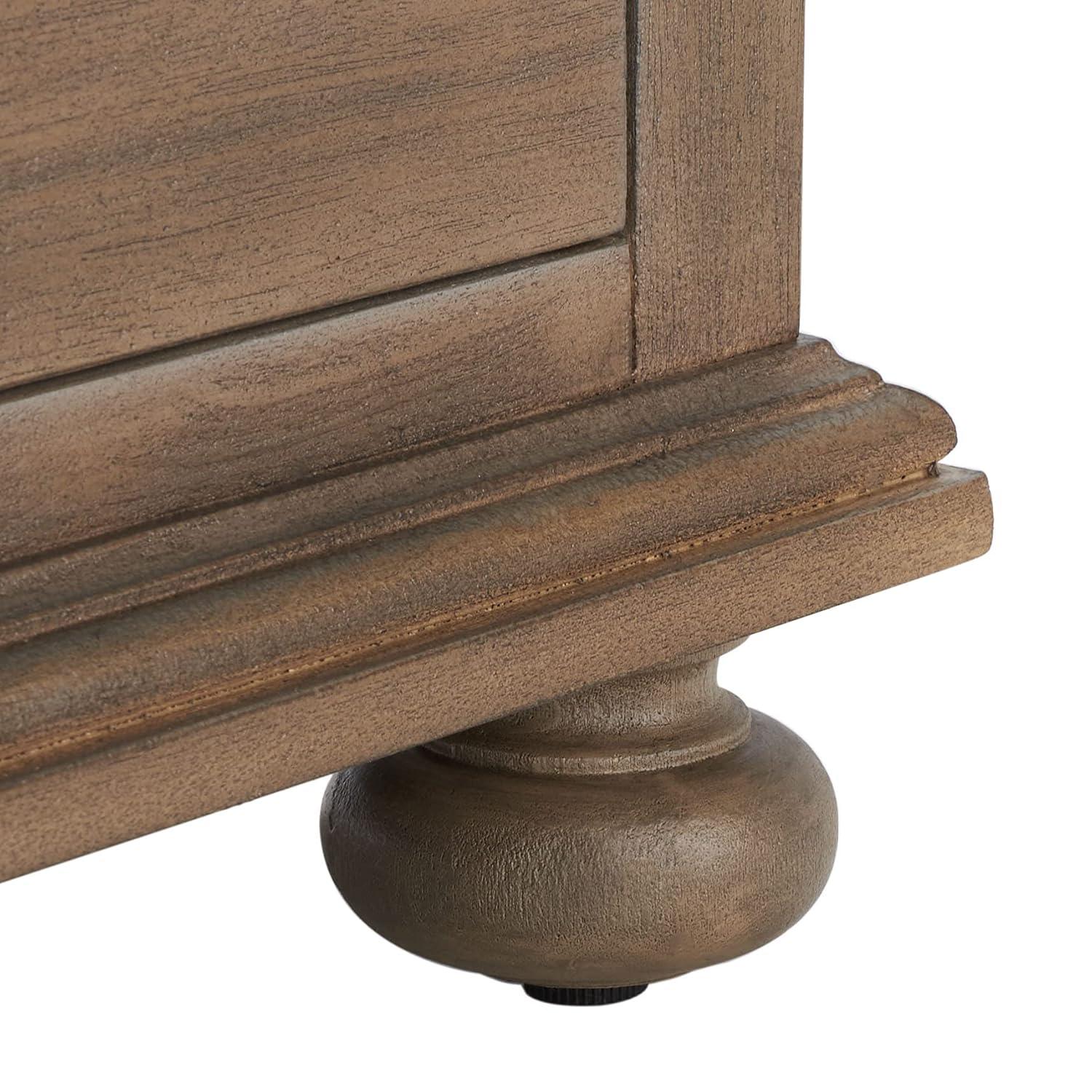 SAFAVIEH Couture Home Collection Allisyn Light Brown 3-Drawer Wood Nightstand Table (Fully Assembled)