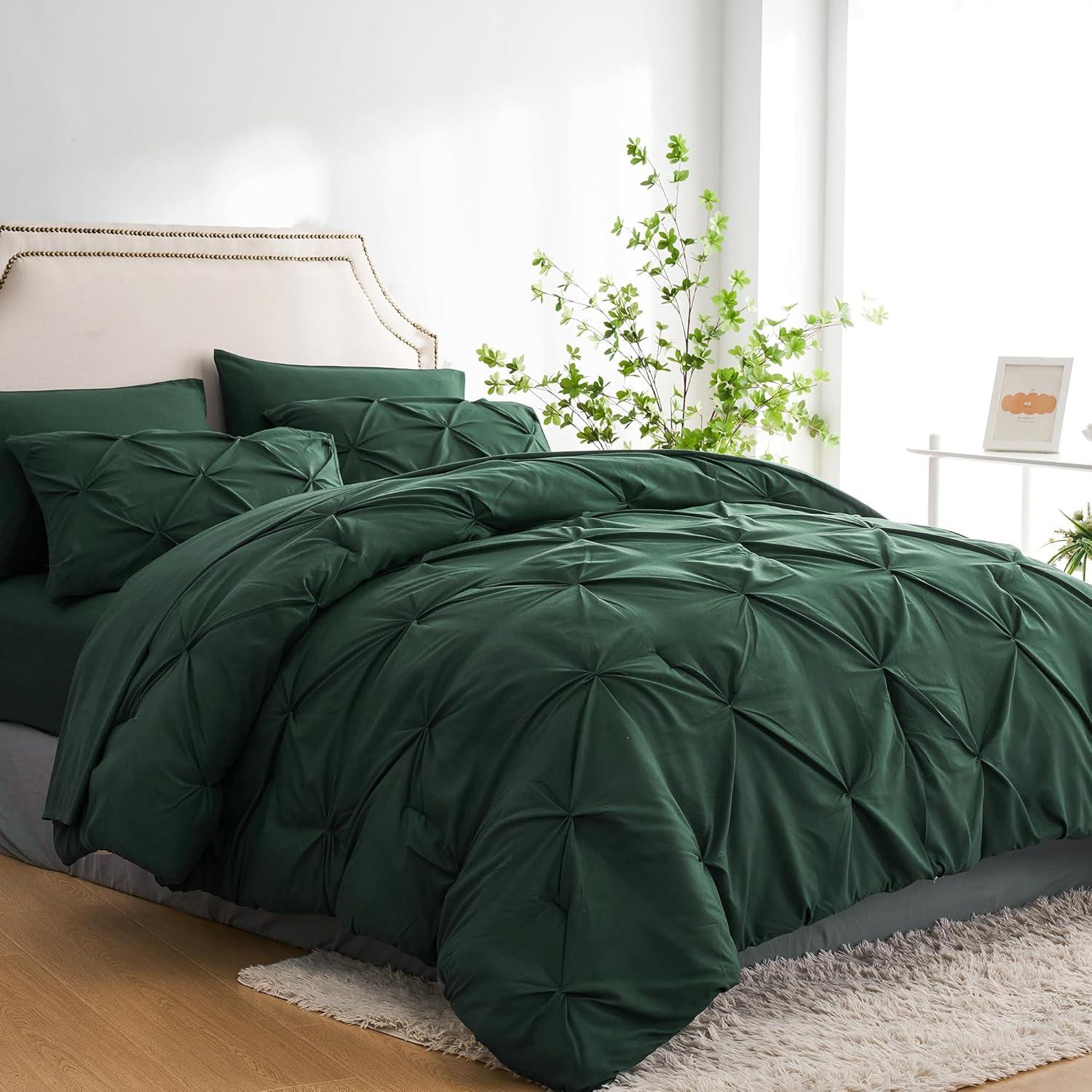 Comforter Set Olive Green - 7 Piece - King