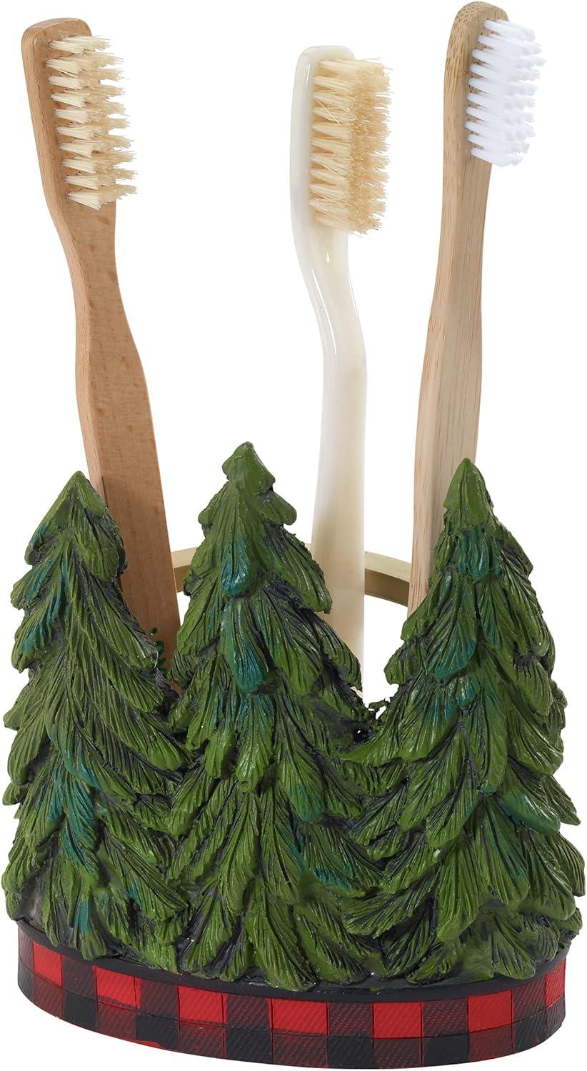 Avanti Holiday Snowmen Gathering Toothbrush Holder