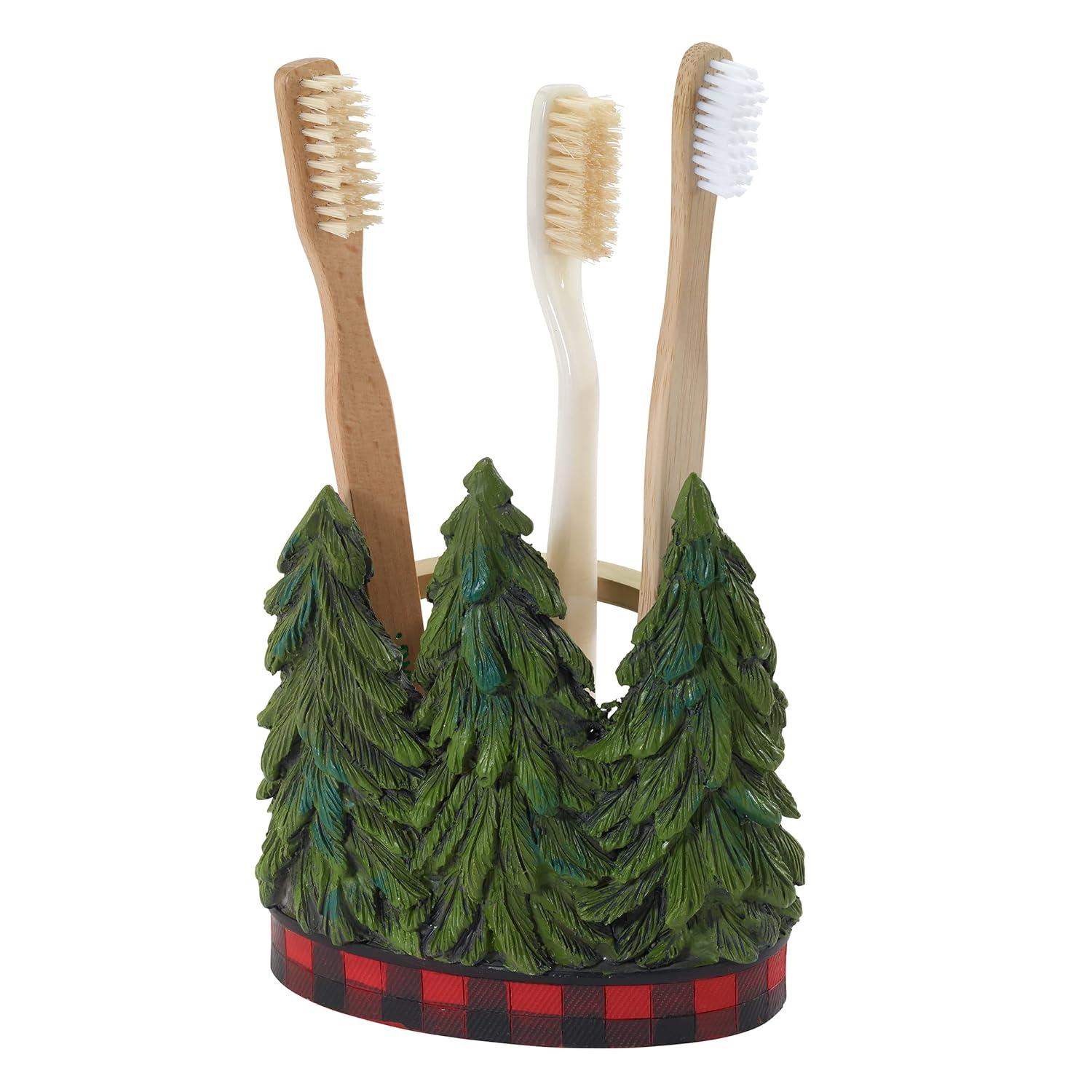 Avanti Holiday Snowmen Gathering Toothbrush Holder