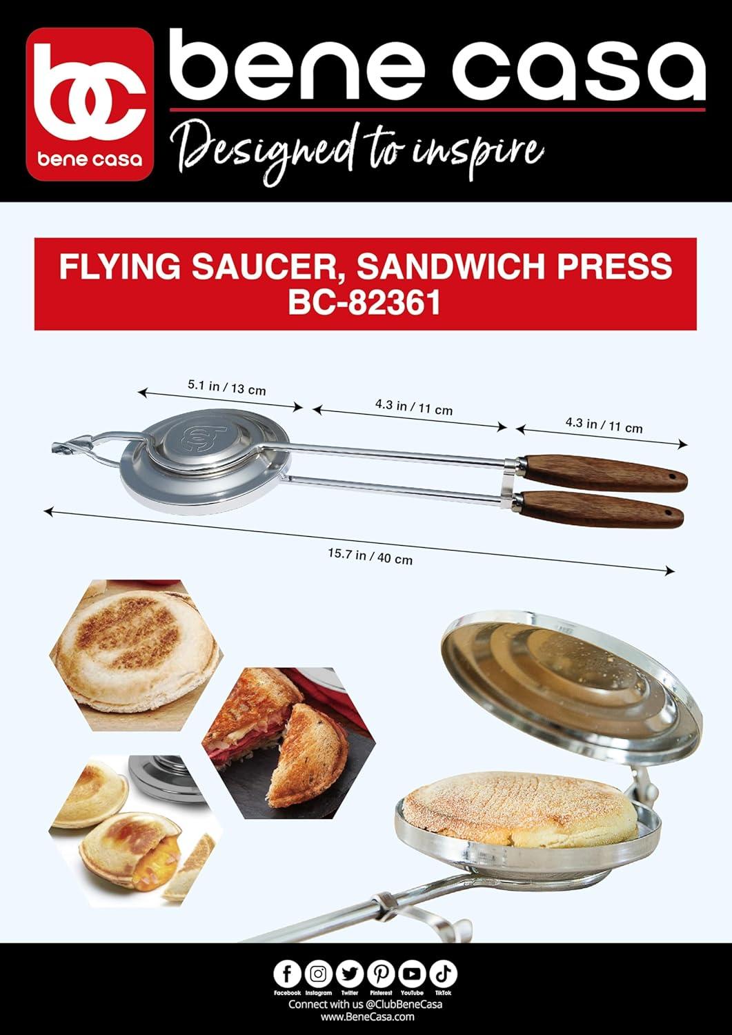 Bene Casa Flying Saucer Sandwich Press