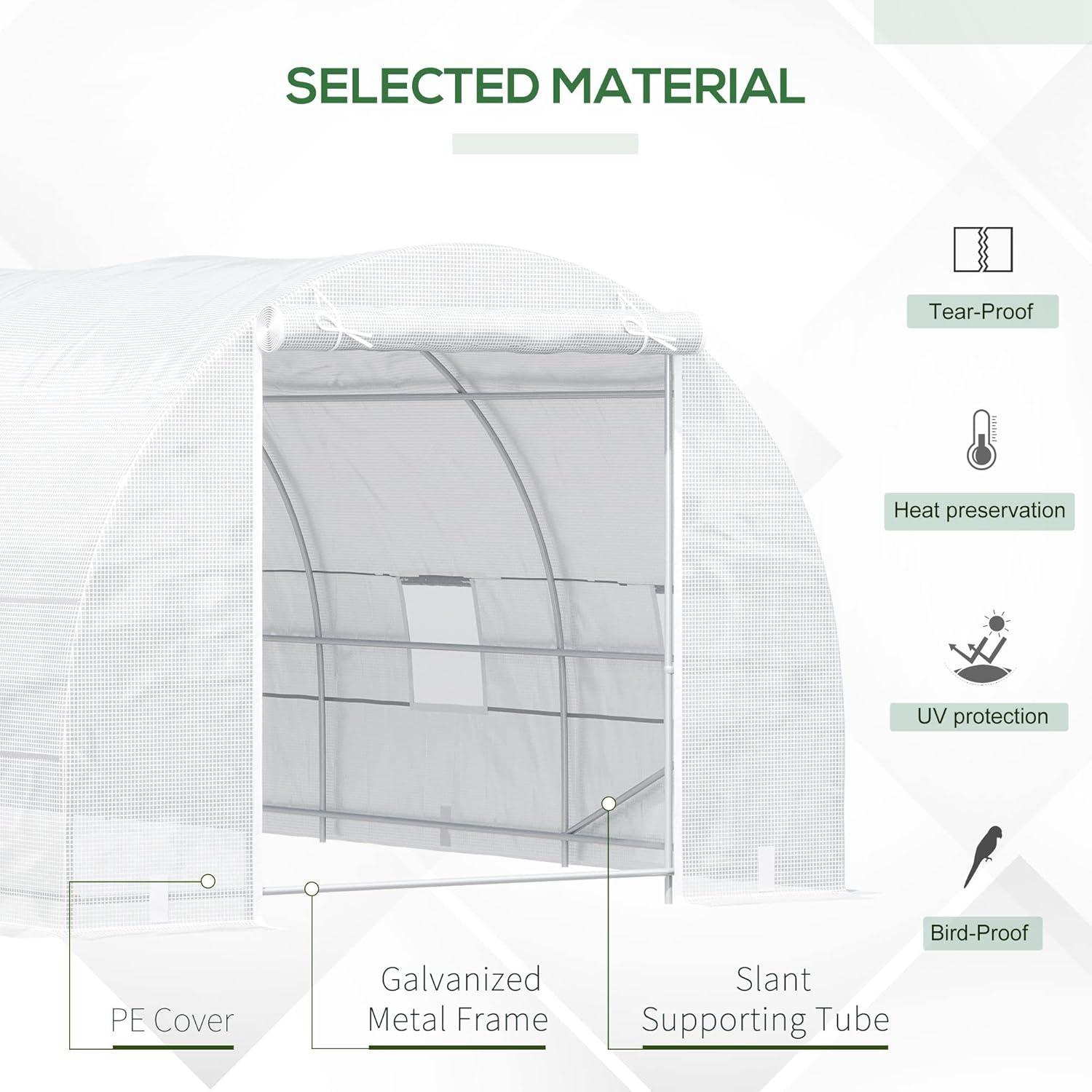 Outsunny 9.75 W x 19.75" D Greenhouse
