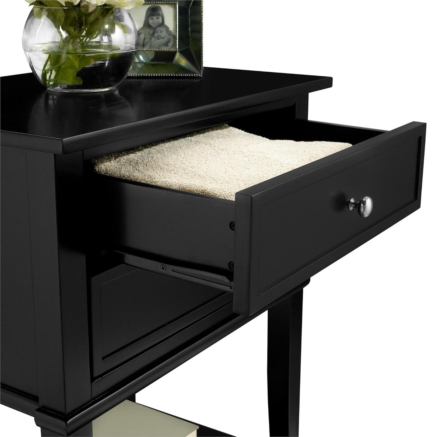 Ameriwood Home Franklin Accent Table with 2 Drawers, Purple