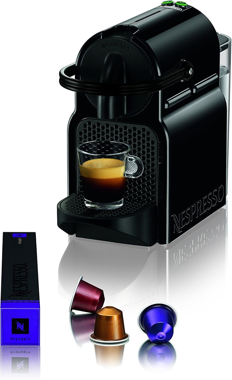 Compact Black Automatic Nespresso Pod Espresso Machine