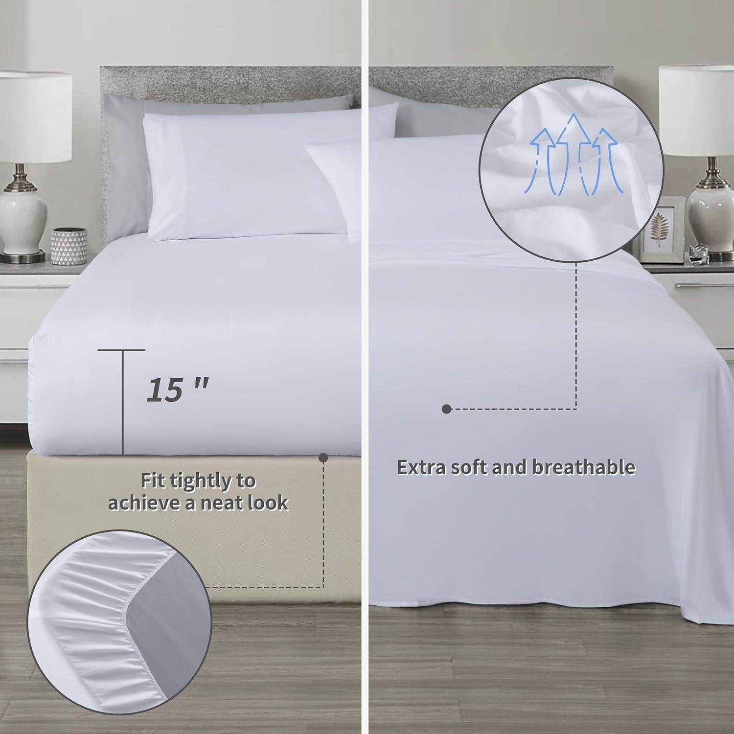 Chezmoi Collection Briar Microfiber Bed in a Bag Comforter Set